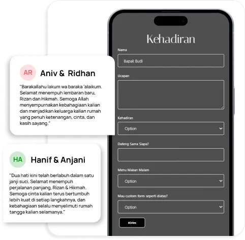 Fitur Custom RSVP Elynk